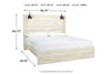 Cambeck Whitewash King Panel Bed -  - Luna Furniture