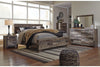 Derekson Multi Gray King Panel Bed -  - Luna Furniture