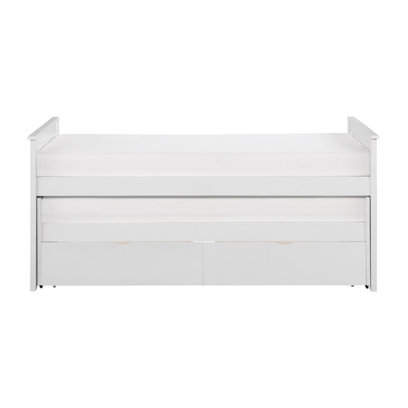 Galen White Twin/Twin Bed with Storage Boxes