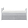 Orion Gray Twin Captains Trundle Bed