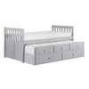 Orion Gray Twin Captains Trundle Bed