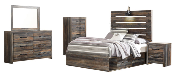 Drystan Brown Youth Storage Platform Bedroom Set - Luna Furniture
