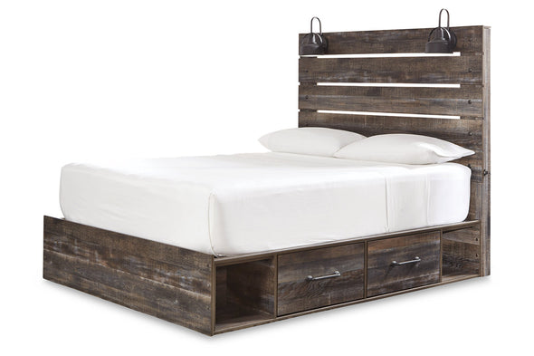 Drystan Multi Queen Panel Bed with 4 Storage Drawers