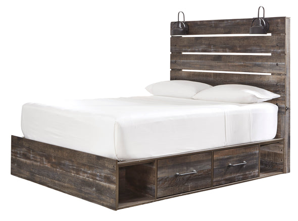 Drystan Brown Storage Platform Bedroom Set - Luna Furniture