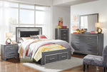 Lodanna Gray Youth LED Storage Bedroom Set - Luna Furniture