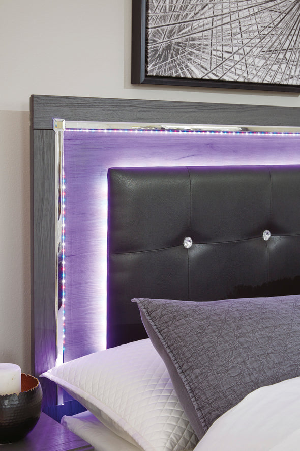 Lodanna Gray Youth LED Storage Bedroom Set - Luna Furniture