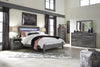 Baystorm Gray LED Panel Bedroom Set - Luna Furniture
