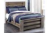Zelen Warm Gray Full Panel Bed -  - Luna Furniture