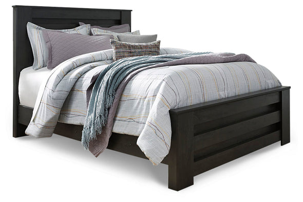 Brinxton Charcoal Queen Panel Bed -  - Luna Furniture