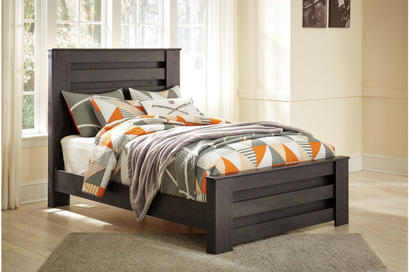 Brinxton Charcoal Full Panel Bed - Ashley - Luna Furniture