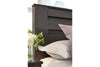 Brinxton Charcoal King Panel Bed - Ashley - Luna Furniture