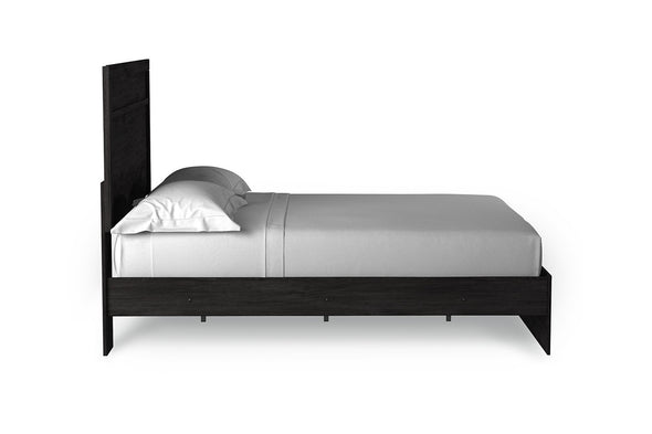 Belachime Black Queen Panel Bed -  - Luna Furniture