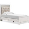 Altyra White LED Upholstered Panel Youth Bedroom Set - Luna Furniture