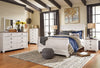 Willowton Whitewash Sleigh Bedroom Set - Luna Furniture