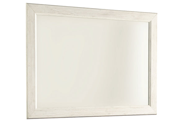 Willowton Whitewash Bedroom Mirror (Mirror Only) -  - Luna Furniture