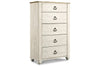 Willowton Two-tone Chest of Drawers - Ashley - Luna Furniture