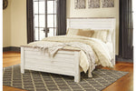 Willowton Whitewash Queen Panel Bed -  - Luna Furniture