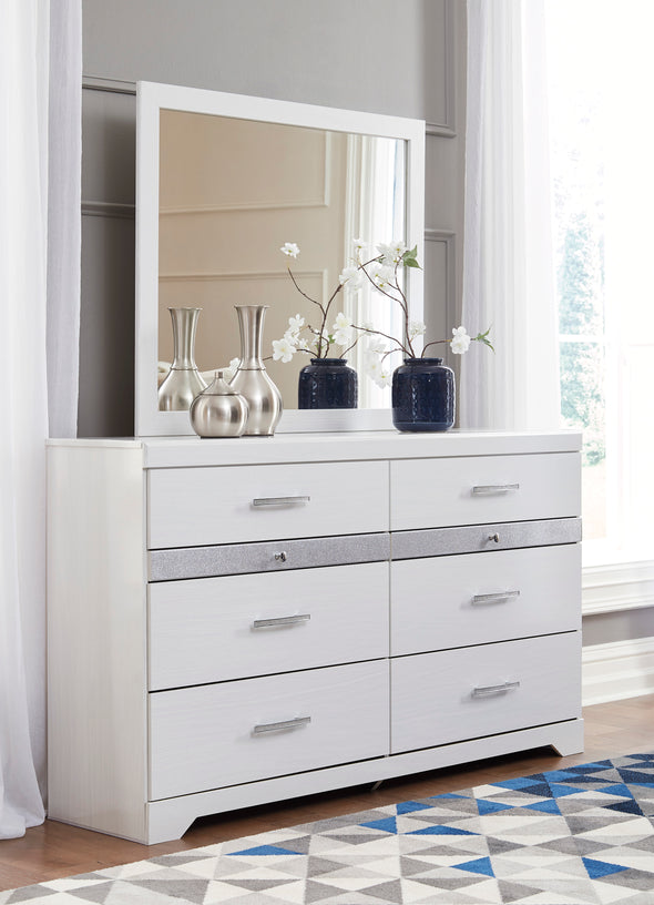 Jallory White Mirror - Luna Furniture