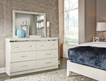 Dreamur Champagne Bedroom Mirror - Luna Furniture