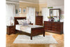 Alisdair Dark Brown Twin Sleigh Bed -  - Luna Furniture