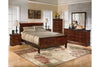 Alisdair Dark Brown Queen Sleigh Bed -  - Luna Furniture
