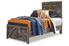 Wynnlow Gray Twin Crossbuck Panel Bed -  - Luna Furniture