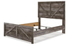 Wynnlow Gray Full Crossbuck Panel Bed -  - Luna Furniture