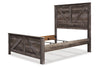 Wynnlow Gray Queen Crossbuck Panel Bed -  - Luna Furniture
