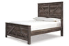 Wynnlow Gray Queen Crossbuck Panel Bed -  - Luna Furniture