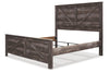 Wynnlow Gray King Crossbuck Panel Bed -  - Luna Furniture