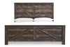 Wynnlow Gray King Crossbuck Panel Bed -  - Luna Furniture