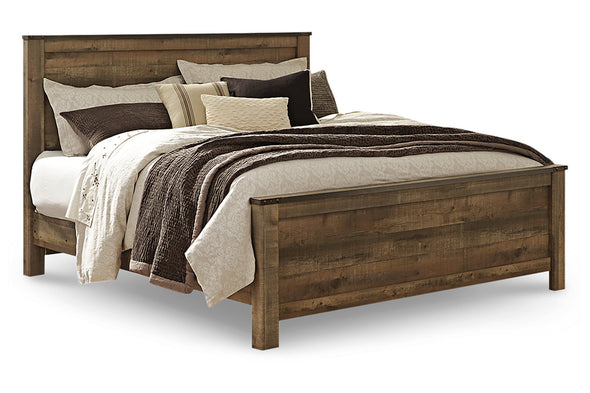 Trinell Brown King Panel Bed -  - Luna Furniture