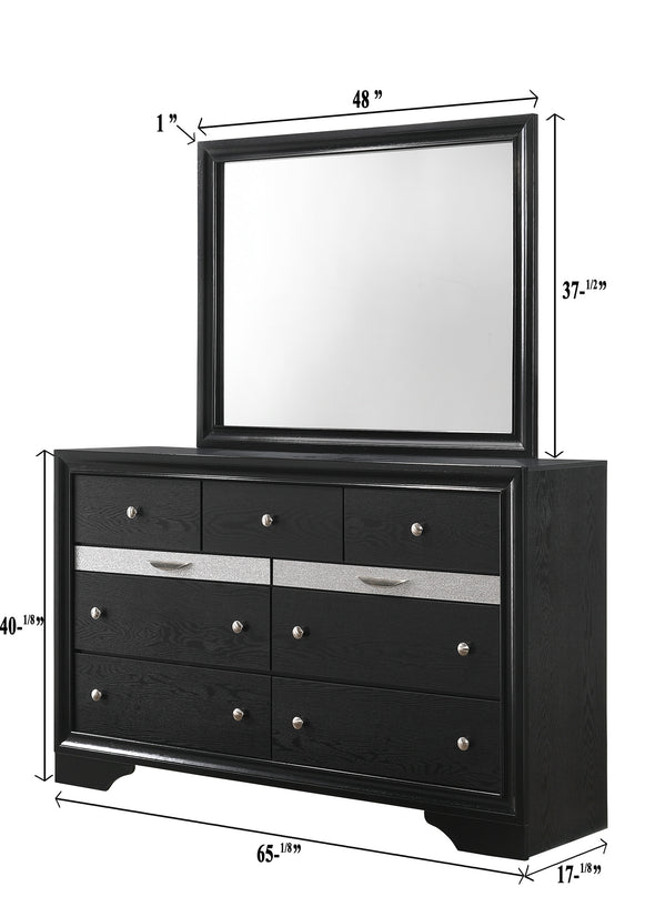 Regata Black/Silver Dresser