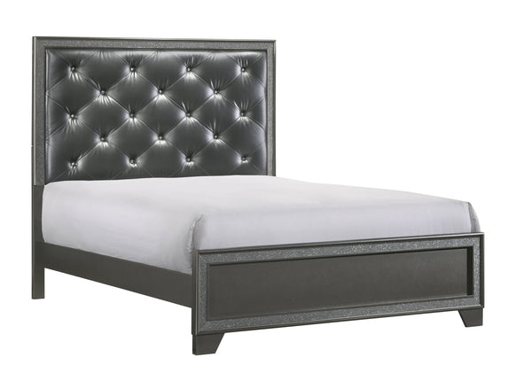 Kaia Gray Queen Panel Bed