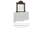 North Shore Dark Brown Bedroom Mirror (Mirror Only) -  - Luna Furniture