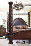 North Shore Dark Brown Canopy Bedroom Set - Luna Furniture