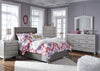 Coralayne Gray/Silver Upholstered Youth Bedroom Set