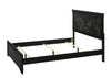 Amalia Black Queen Panel Bed - Luna Furniture