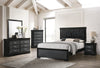 Amalia Black Twin Panel Bed - Luna Furniture