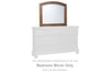 Flynnter Medium Brown Bedroom Mirror (Mirror Only) -  - Luna Furniture