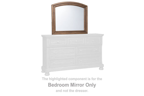 Flynnter Medium Brown Bedroom Mirror (Mirror Only) -  - Luna Furniture