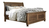 Flynnter Medium Brown Sleigh Platform Bedroom Set - Luna Furniture