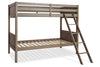 Lettner Light Gray Twin/Twin Bunk Bed with Ladder -  - Luna Furniture