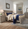 Lettner Light Gray Sleigh Bedroom Set - Luna Furniture
