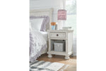 Robbinsdale Antique White Nightstand - Ashley - Luna Furniture