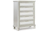 Lindenfield Silver Chest of Drawers - Ashley - Luna Furniture