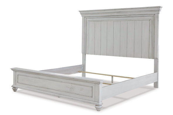 Kanwyn Whitewash Queen Panel Bed