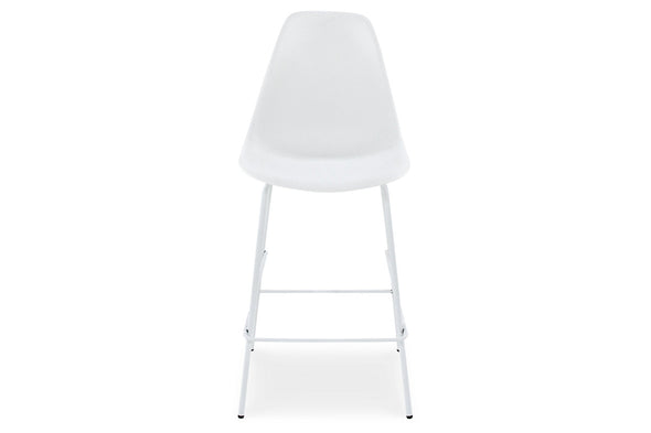 Forestead White Counter Height Barstool, Set of 2
