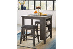 Caitbrook Gray 3-Piece Counter Height Set -  - Luna Furniture
