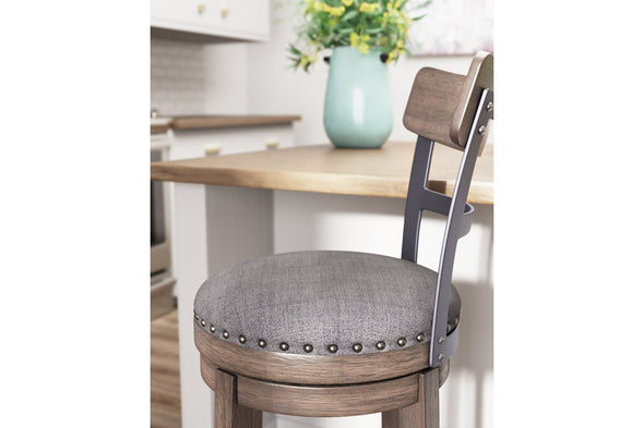 Caitbrook Gray Counter Height Barstool -  - Luna Furniture